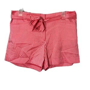 Loft Outlet Tie Waist Stripe Shorts NWT